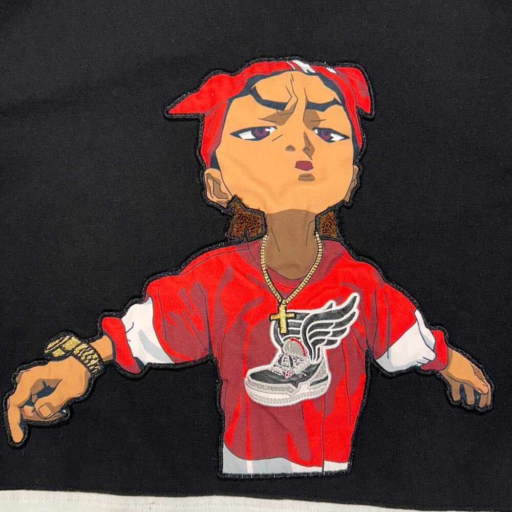 Boondocks Classic Reezy-100 hockey sportswear short sleeve jersey tshirt mens L - Picture 4 of 10